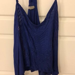 Blue Urban Outfitters Tank with Tribal Print